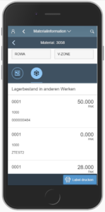 SAP MM App: Materialinformation