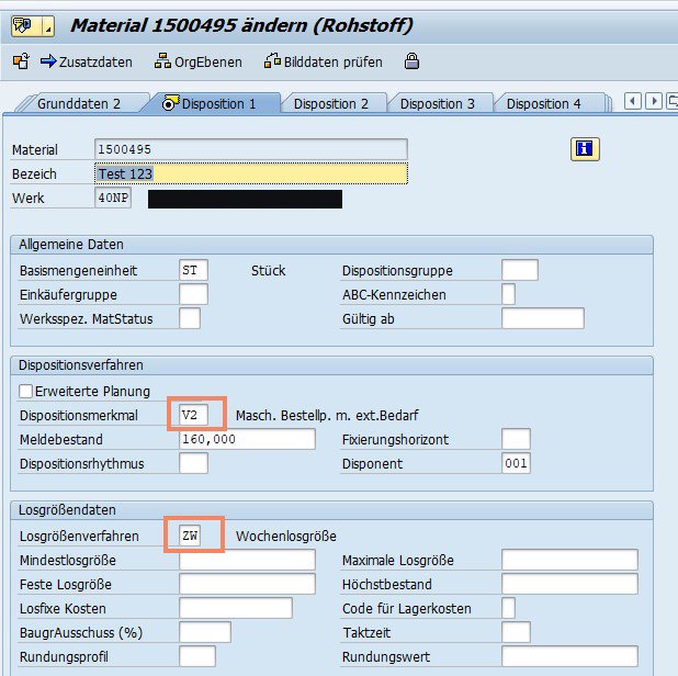 Disposition in SAP MRP - Teil 4