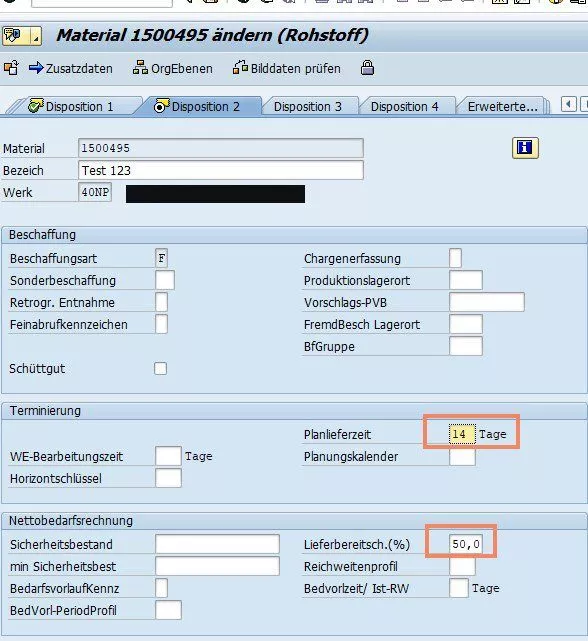 Disposition in SAP MRP - Teil 5
