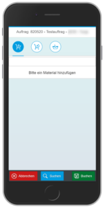 SAP MM App: Entnahme auf Auftrag