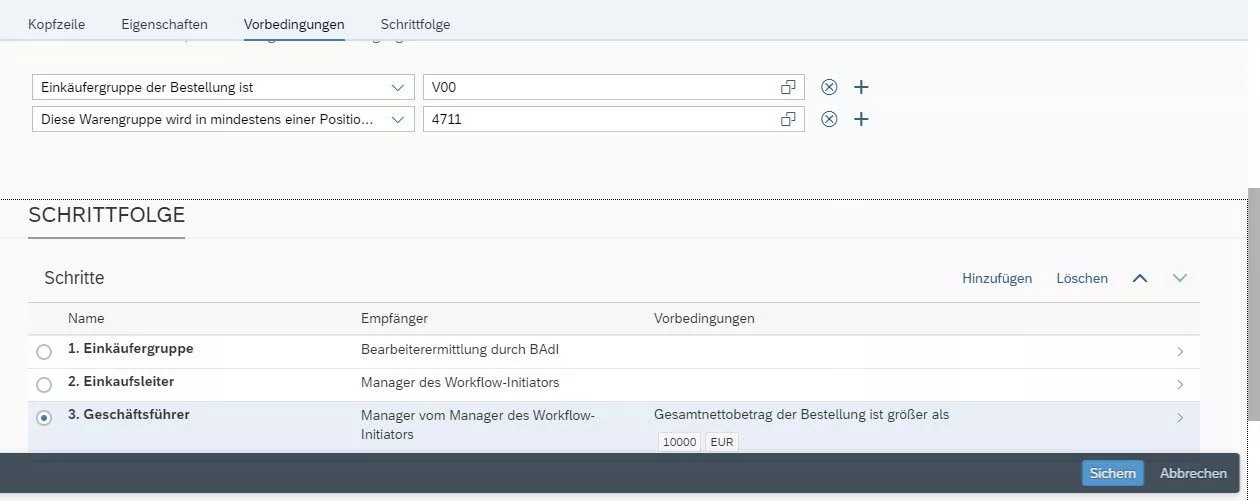 Schrittfolge