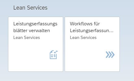 Lean Services unter SAP S/4HANA