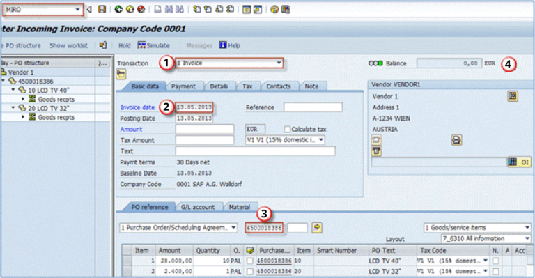 sap miro multiple account assignment