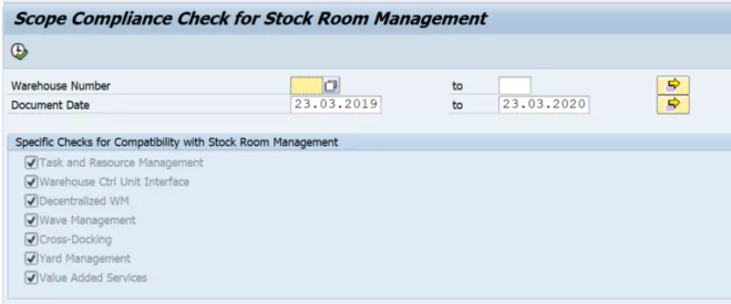 Compatibilitycheck zwischen Stock Room Management und SAP WM 