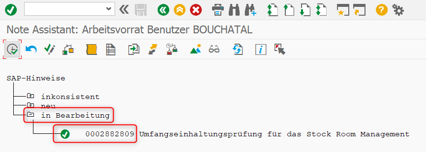 Übersicht zu den SAP-Hinweisen im Stock Room Management