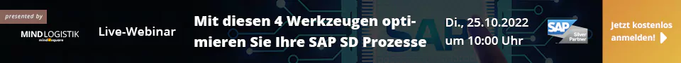 Webinar - Mit diesen 4 Werkzeugen optimieren SIe Ihre SAP SD Prozesse 20221025 Startseite