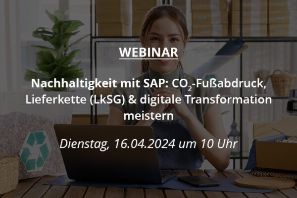 Beitrag Nachhaltigkeit mit SAP