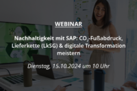 Webinar Nachhaltigkeit mit SAP