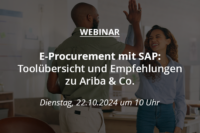 Webinar E-Procurement mit SAP