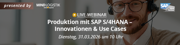 Live-Webinar: Produktion mit SAP S/4HANA