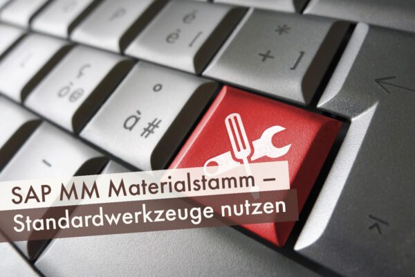 SAP MM Materialstamm – Standardwerkzeuge nutzen