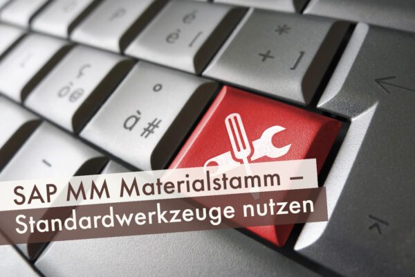 SAP MM Materialstamm – Standardwerkzeuge nutzen