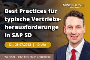 Webinar - Best Practices für typischer Vertriebsherausforderungen in SAP SD 20230725 Beitrag