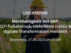 Live-Webinar SAP Nachhaltigkeit