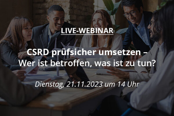 Live-Webinar: CSRD